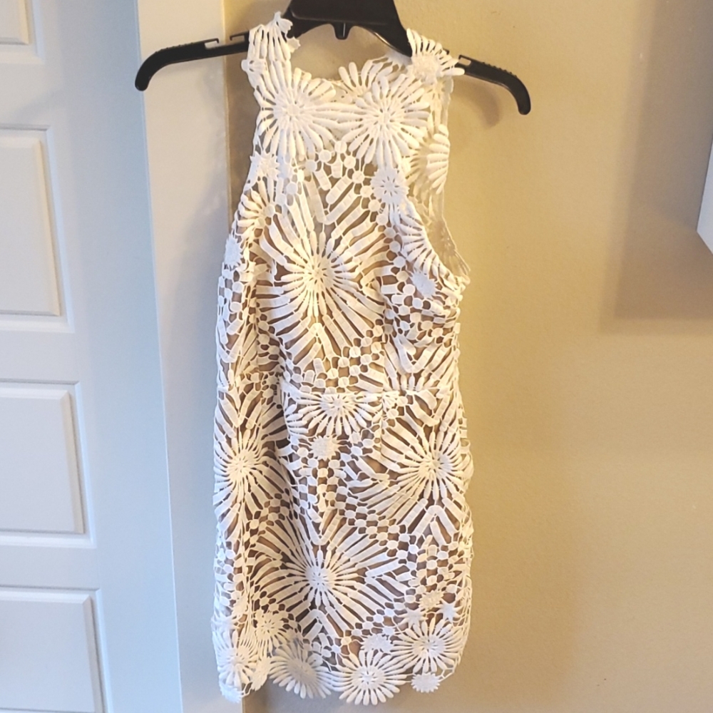 White Lace Free People Dress Size Medium